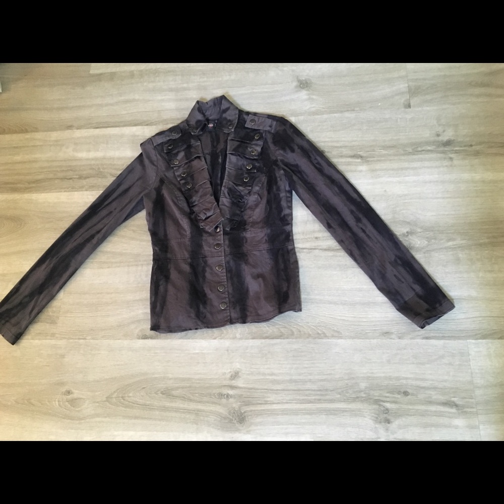Gray button up jacket - Picture 3 of 3
